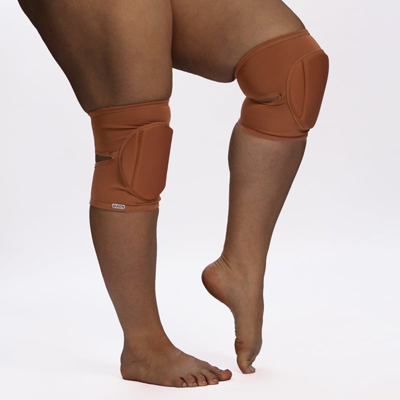 queen brand nude mocha knee pads for dance 4