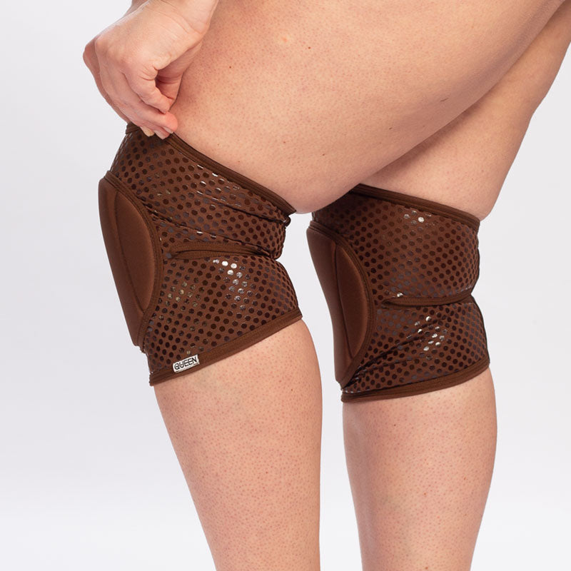 Grippy knee pads - Nude-Cacao