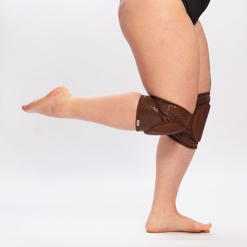 Grippy knee pads - Nude-Cacao