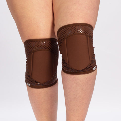 Grippy knee pads - Nude-Cacao